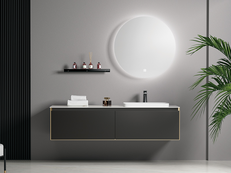 Light Luxury bathroom Wall Cabinet with Smart Mirror MK2076